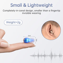 Rechargeable Hearing Aids Blue & Red