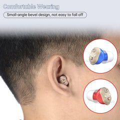 Rechargeable Hearing Aids Blue & Red