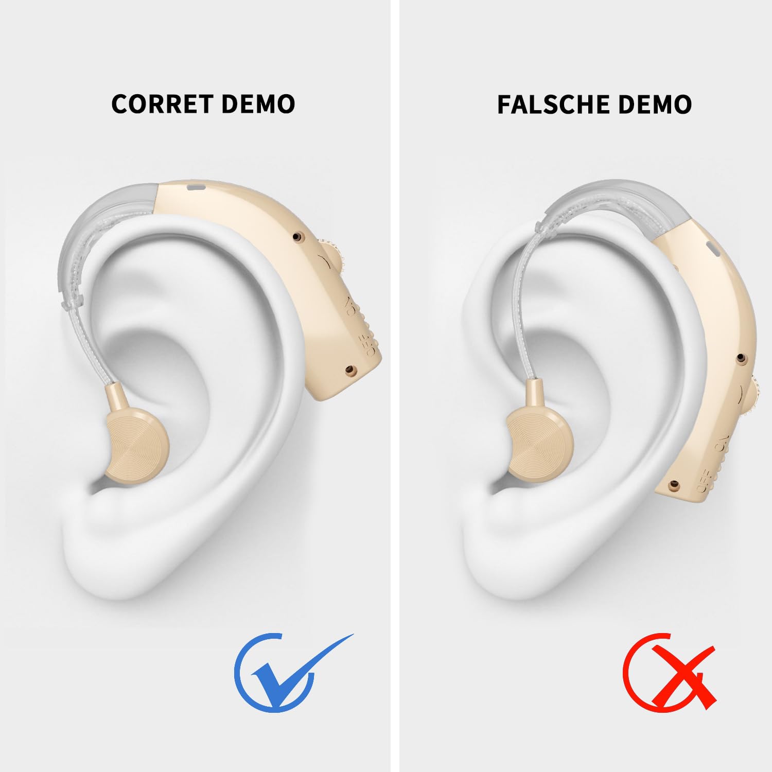 Hearing Aids with Charging Case Volume Control