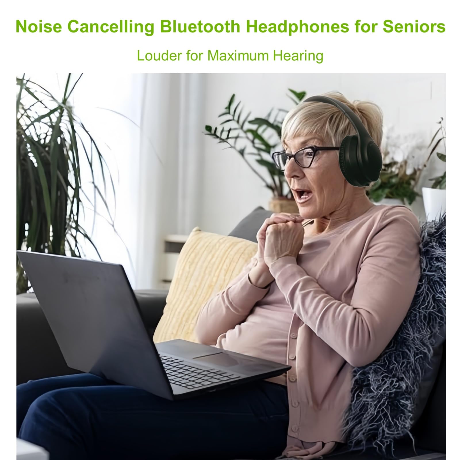 SoundFree ANC Wireless TV Headphones