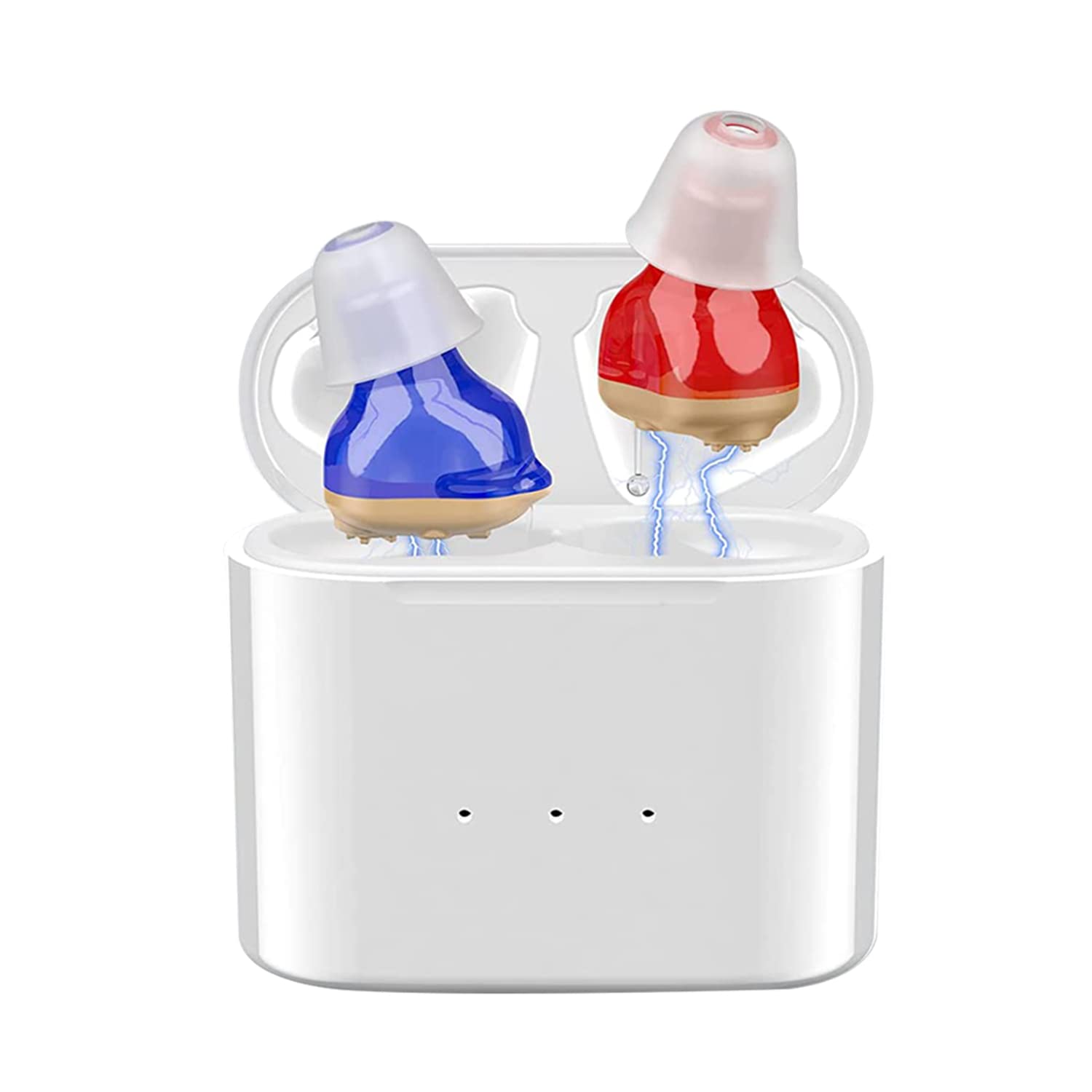 Rechargeable Hearing Aids Blue & Red
