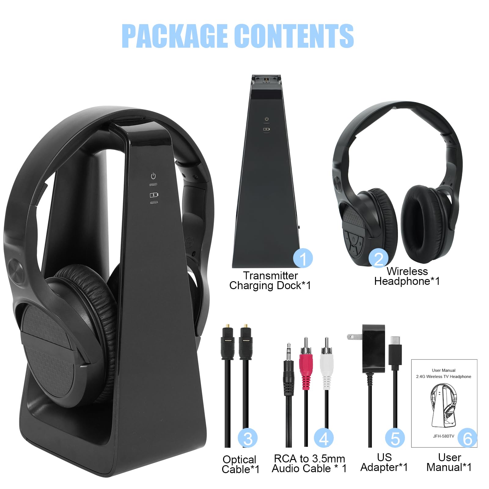 ClearSound Pro Wireless TV Headphones